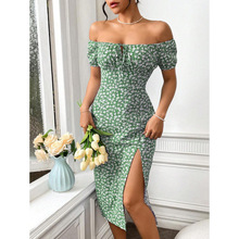 E 52455 Floral Slit Dress �黨��������ȹ�羳����ͨ