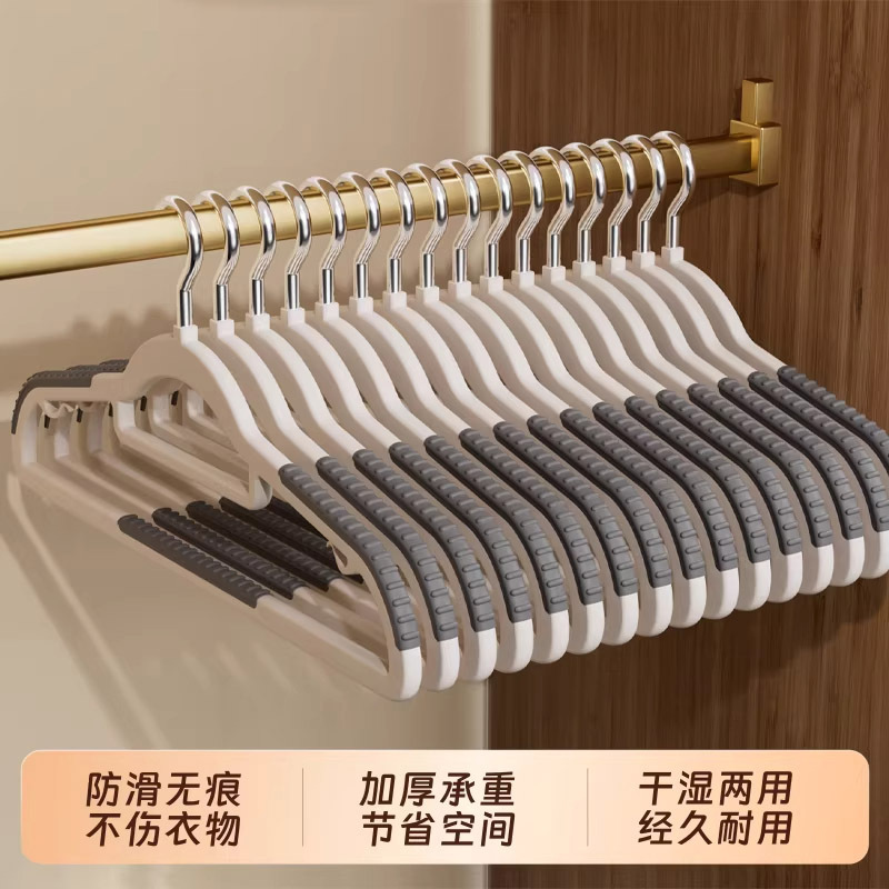 Thickened Non-Slip Wide-Shoulder Hangers, New Style Plastic Clothes Hangers for Home Use, Adult Clothes Hangers Thickened Non-Slip Wide-Shoulder Hangers, New Style Plastic Clothes Hangers for Home Use, Adult Clothes Hangers