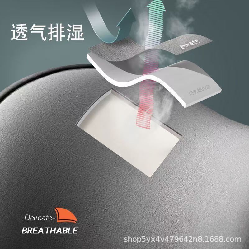 Car headrest, car lumbar support, car memory foam lumbar cushion, backrest lumbar pillow, car neck support, in-stock factory
