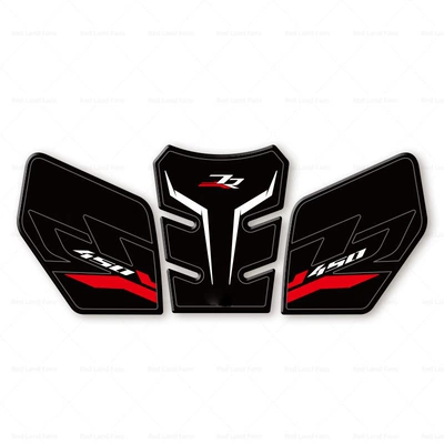 Suitable for the Kaiyue 450RR Isle Motorcycle helmet anti-fog film - upper-part-both-sides-black-and-red-3mm-thick