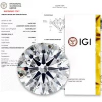 Шанхайский IGI выращенный алмаз CVD лабораторный искусственный HPHT синтетический алмаз 1 карат 2 карата для ювелирных вставок