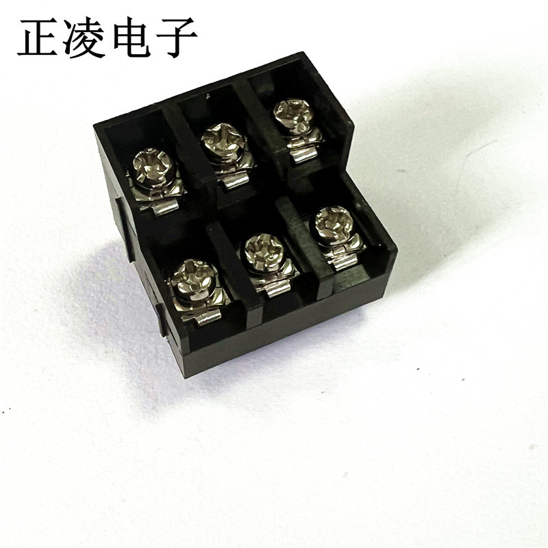 黑色双排栅栏式端子 双层高低位 8500HL 可拼接端子2*3P