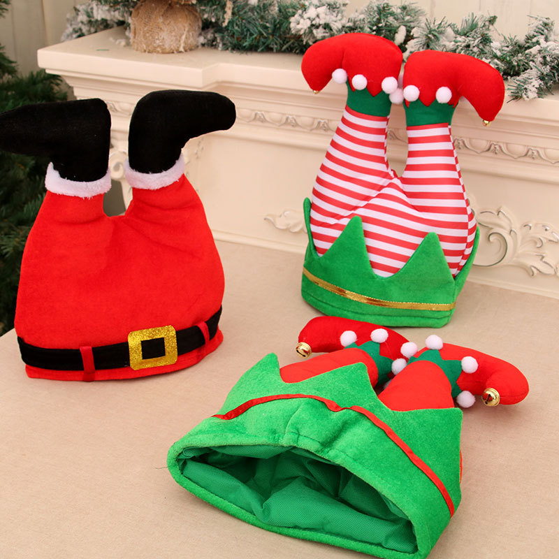 Nuevo sombrero creativo de Navidad sombrero de payaso elfo decoraciones de Navidad regalo de Navidad sombrero de hombre viejo