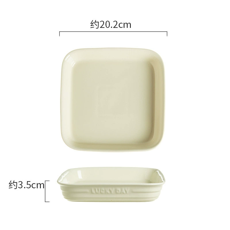 Underglaze color thick bowls and plates for housewarming, high-looking tableware and dishes sets, rice bowls, household simple bowls, spoons, soup bowls and plates