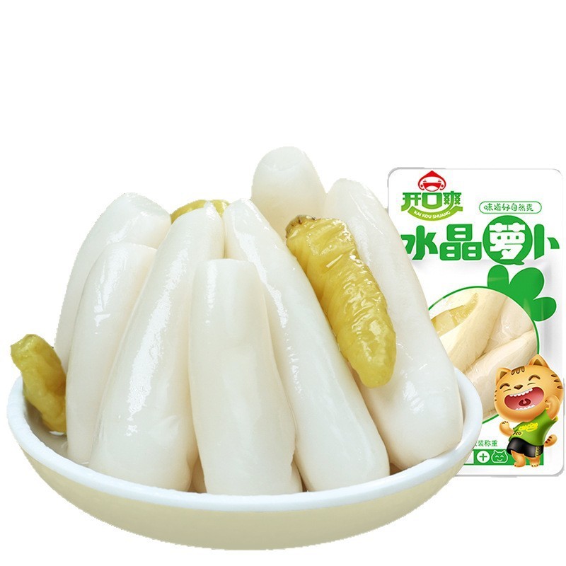 水晶萝卜头酸辣酸甜爽口泡椒小萝卜下饭泡菜独立即食萝卜零食批货|undefined