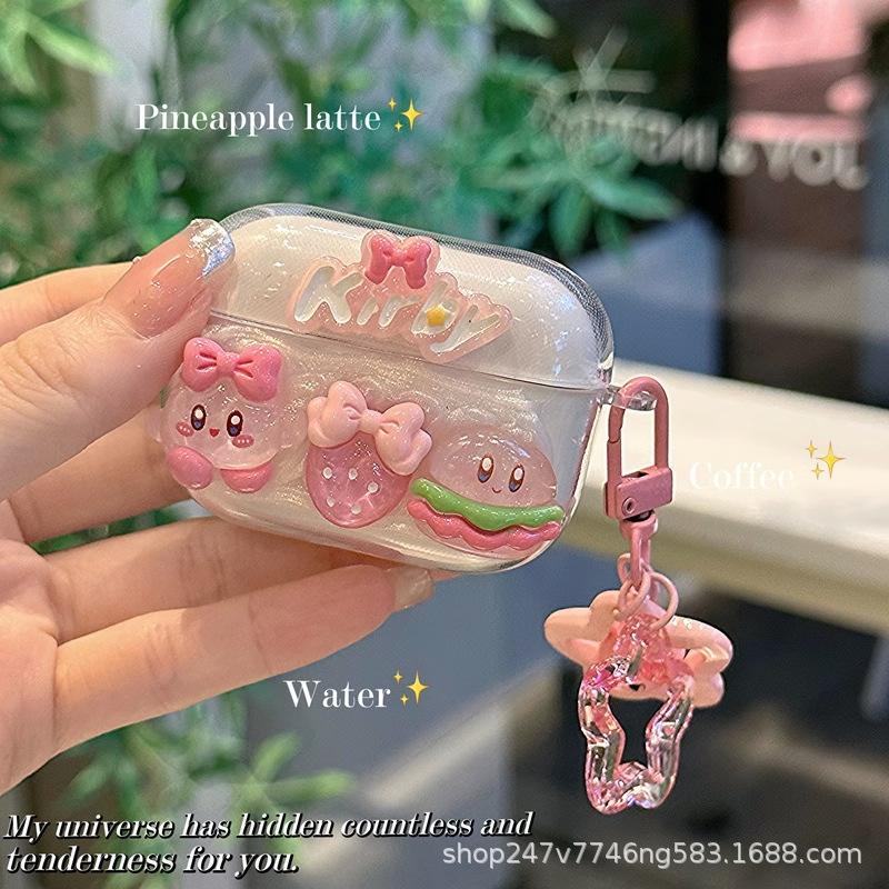 Three-dimensional Cream Cabi Airpods 3 Generation Headset Protective Cover airpodspro Apple Bluetooth Headset 1/2 Generation Three-dimensional Cream Cabi Airpods 3 Generation Headset Protective Cover airpodspro Apple Bluetooth Headset 1/2 Generation