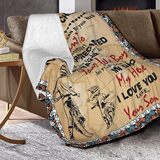 Одеяло, которое мой сын подарил подарку моего отца - ультра -легкое фланелевое шерсть одеяло