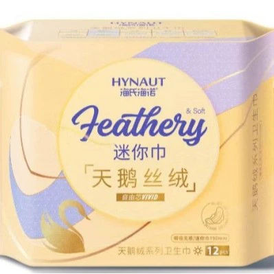 [8152] Гигиеническая прокладка Hai Nuo (мини-полотенце) 190 мм 12 штук/сумка