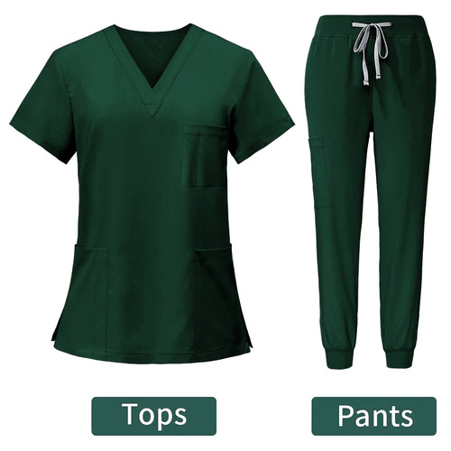 Cross-border delivery of summer doctor and nurse work uniforms, beauty hospital pet dental operating room hand washing clothes set