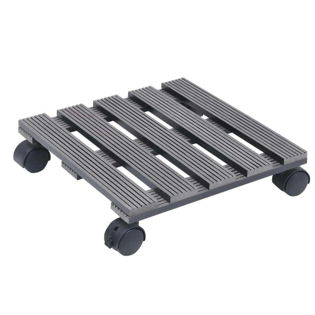 bandeja de maceta de madera de plástico bandeja base bandeja de rodillos wpcplantroller balcón cinturón de jardinería moderno y simple