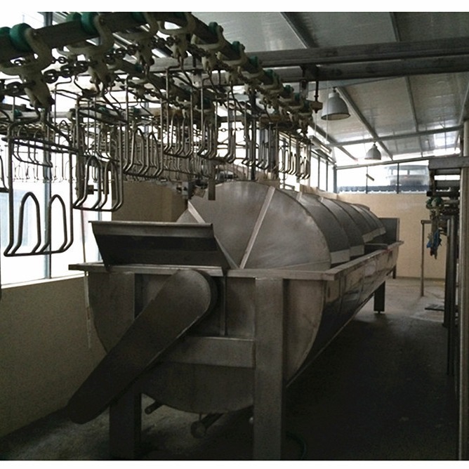 家禽宰杀流水线用 鸡鸭螺旋预冷机 鸡鸭胴体水冷却池