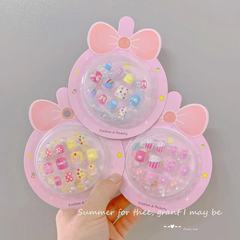 兒童指甲貼手鍊甲片套裝寶寶美甲貼片防水女孩公主卡通玩具禮物