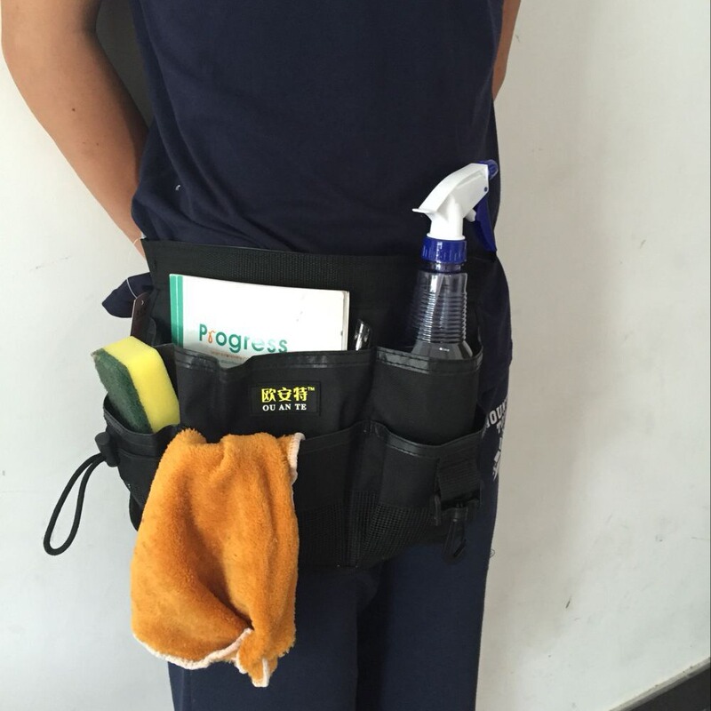 Oxford cloth multifunctional waist bag restaurant cleaning garden waist bag property supermarket staff multi-pocket cleaning