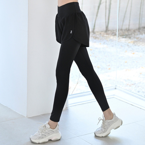Yoga pants for women, single-length, professional running top, fashionable new style, elegant, high-end fitness suit set, wholesale