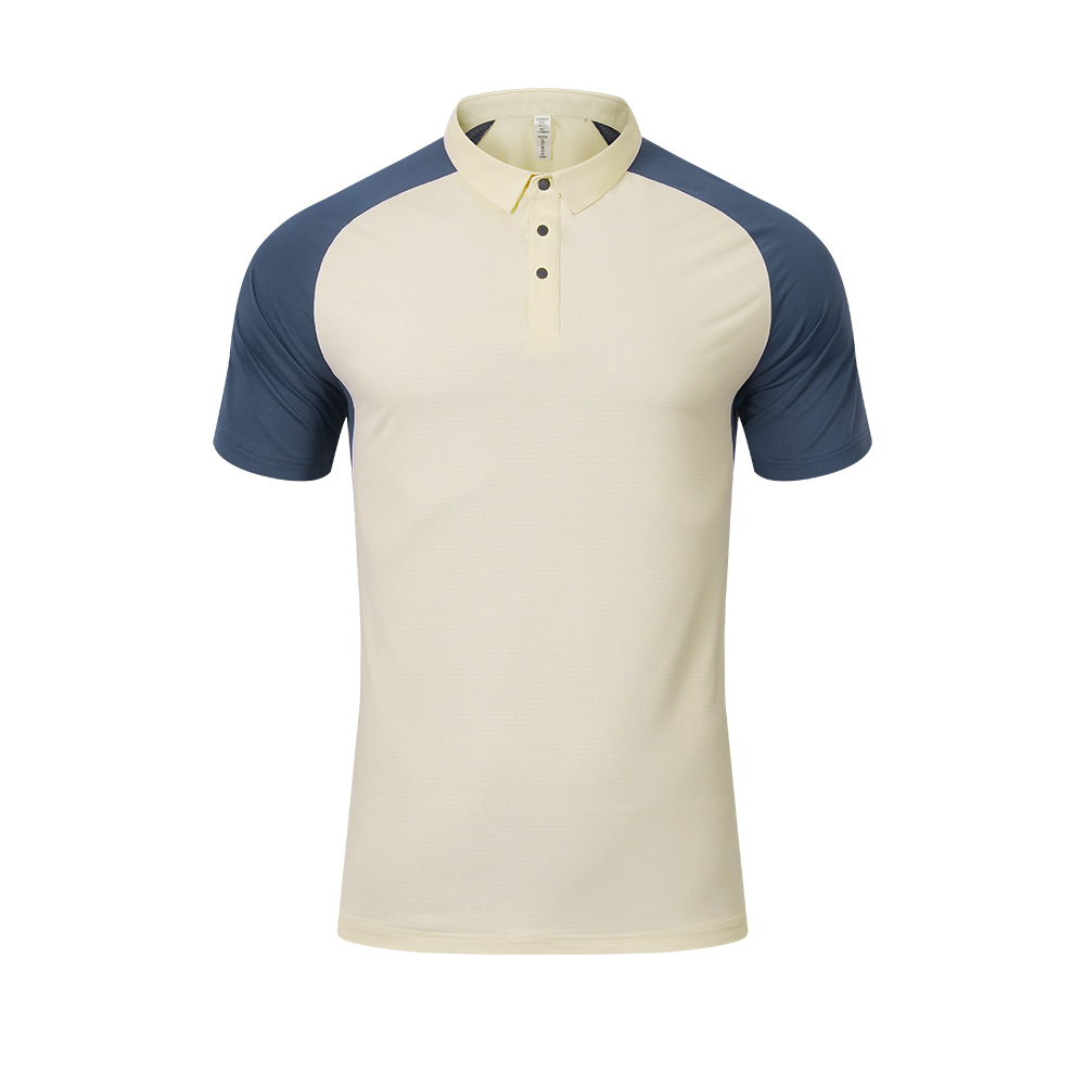 2025 nueva camisa deportiva de manga corta al aire libre Polo con solapa de botón de moda medio abierto camisa cultural casual tamaño europeo