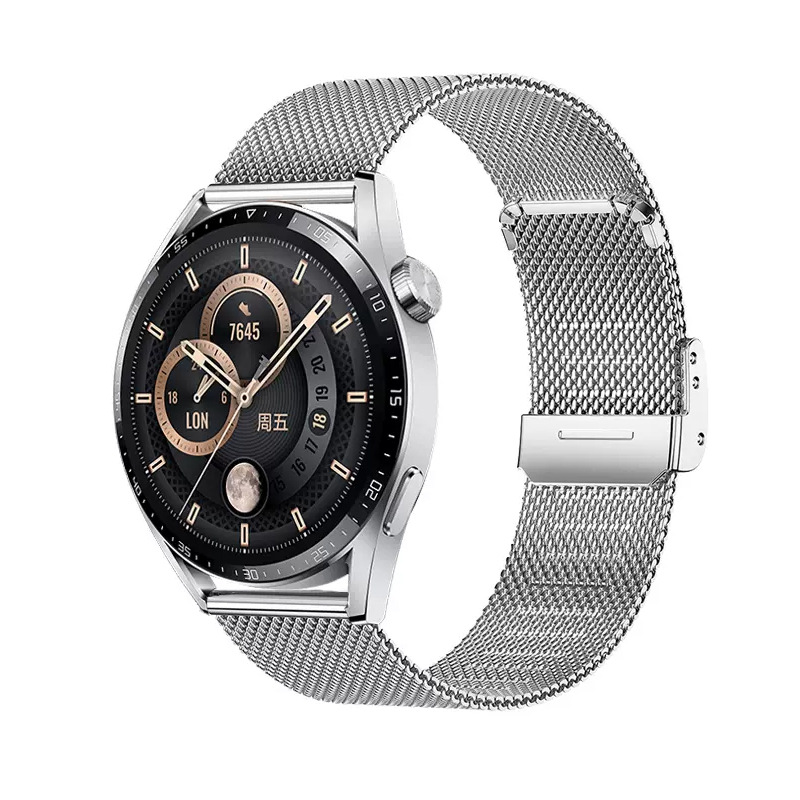 Adecuado para Samsung Huawei gt4 correa de reloj Milan Niza con hebilla magnética GT5 Xiaomi 22mm correa de reloj de acero inoxidable