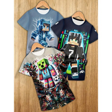 O 99786 3D cartoon kids tee set 3D ��ͨ��ͯ��װ�羳����