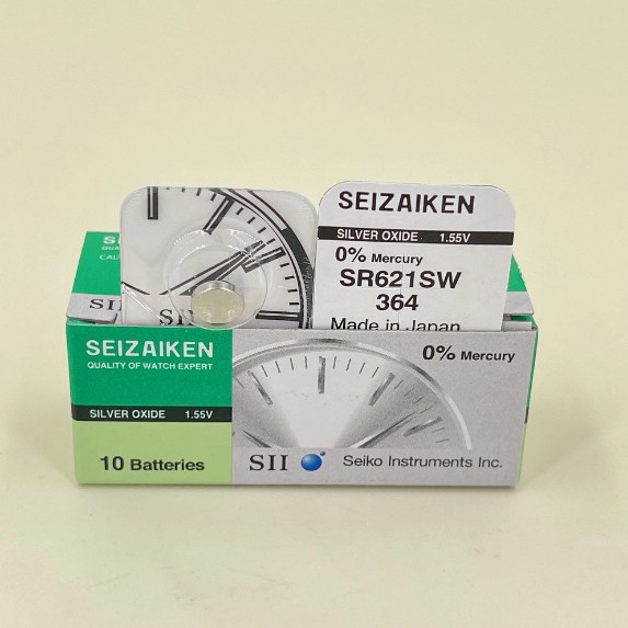 手表电池精工 AG1电池 364纽扣电池 SR621SW 石英表电池621