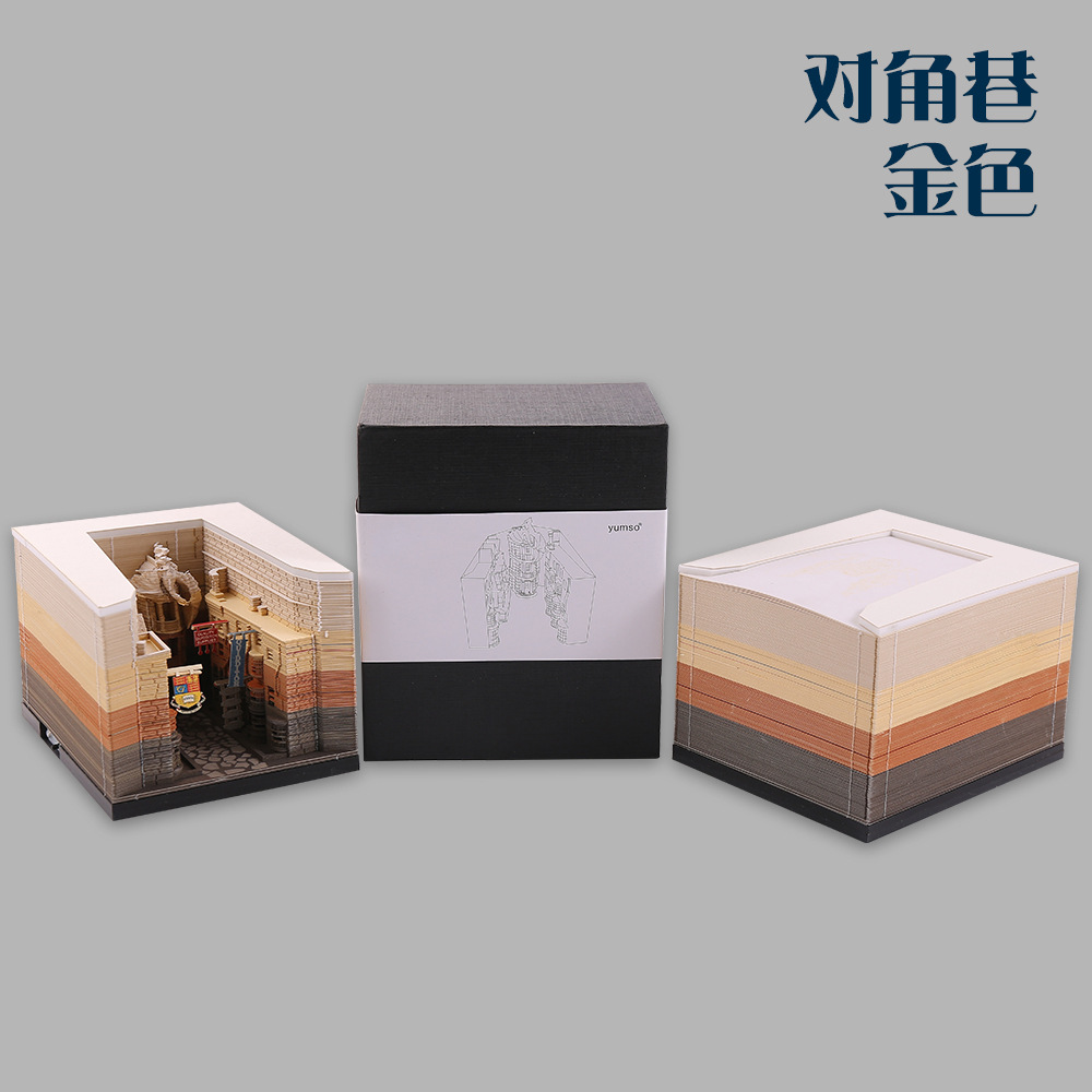 Notas adhesivas Hart Magic Castle 2026, notas tridimensionales, papel creativo tallado en 3D, calendario semanal, Castillo de Hogwarts de Hart