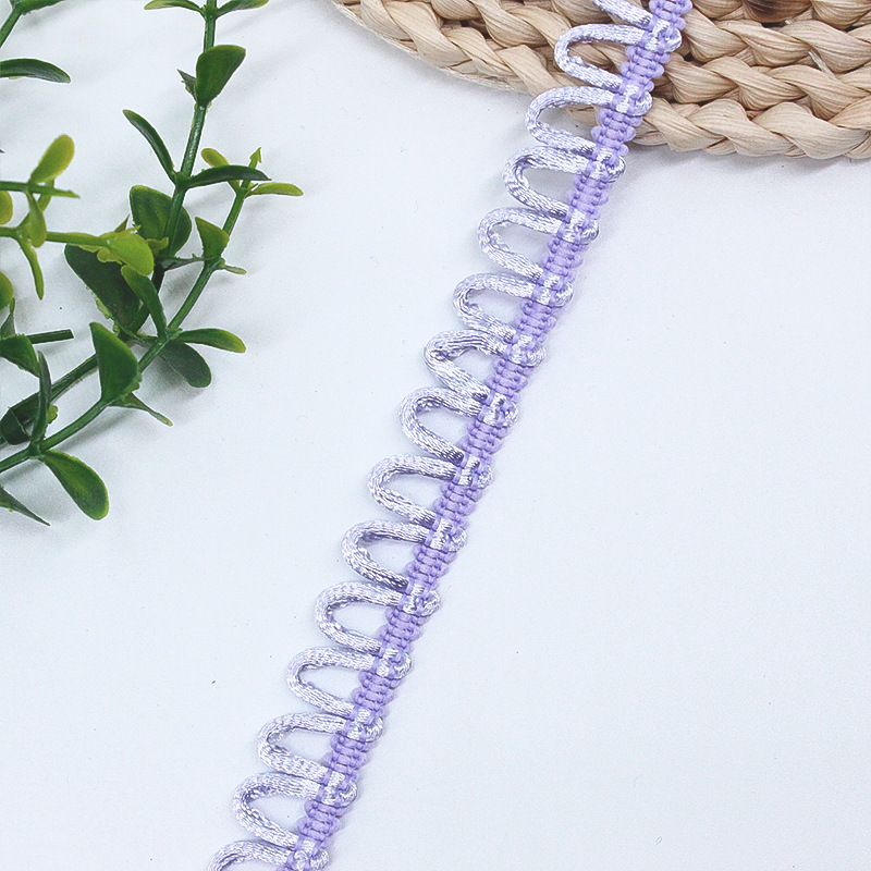 Color sin hebilla elástica, cinta de lazo, accesorios para sombreros desmontable, botones de encaje, accesorios para ojales de borde de ganchos de poliéster decorativos