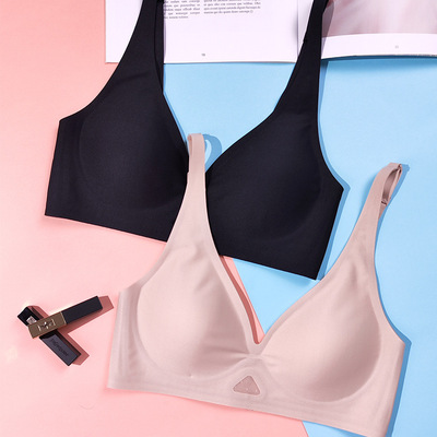 通勤内衣女无钢圈聚拢调整型性感网纱美背舒适无痕运动显胸小文胸|ms