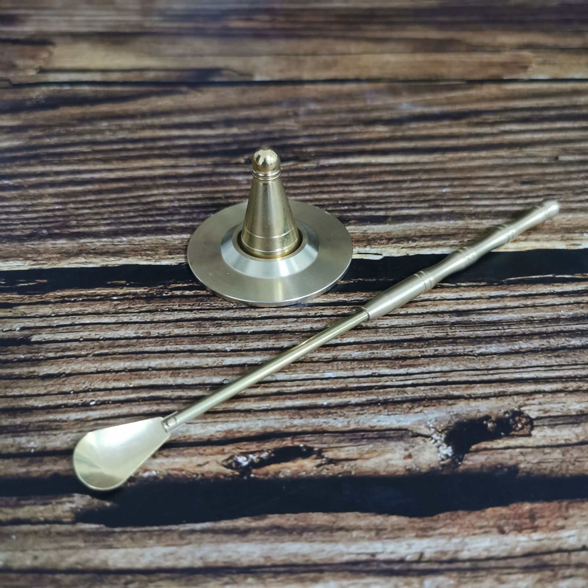 황동 타르 카 향 다이 홀더 향 스푼