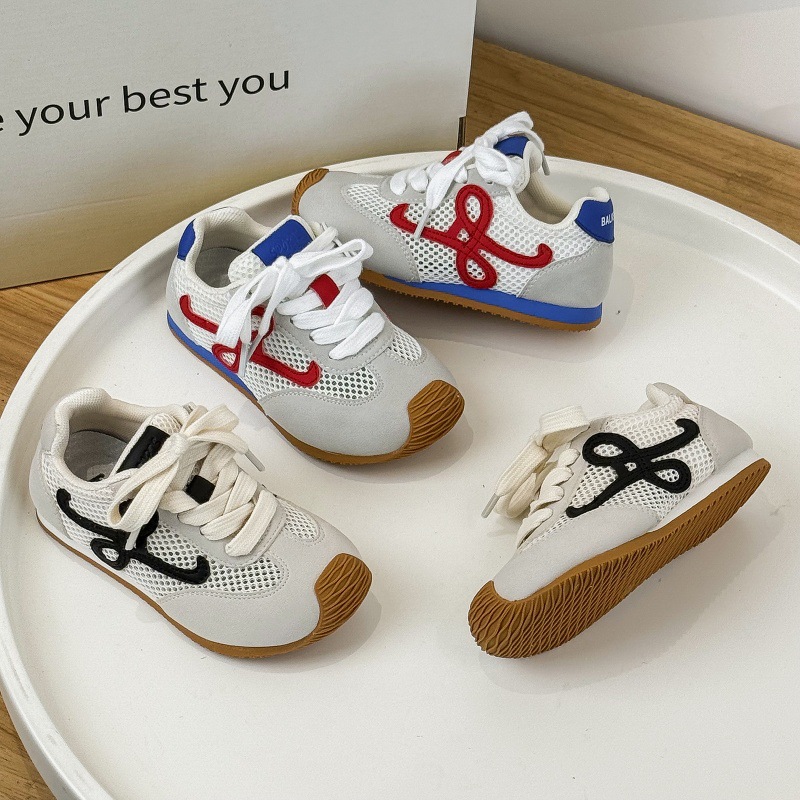 儿童德训鞋2025春夏季新款透气男童运动鞋单网中大女童阿甘鞋子潮