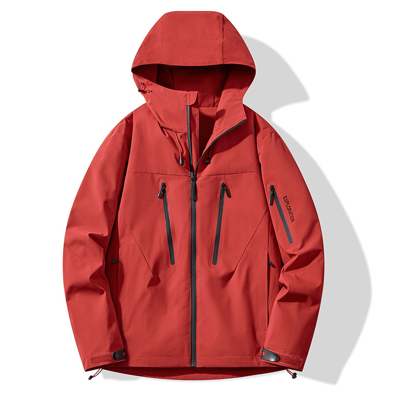 鳥家同型ジャケット、カスタムロゴ刺繍入り、3in1登山服、防風防水、裏起毛ジャケット、男女兼用|undefined