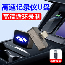 新款发光车载电脑手机多用固态U盘高速3.0大容量256G行车记录优盘