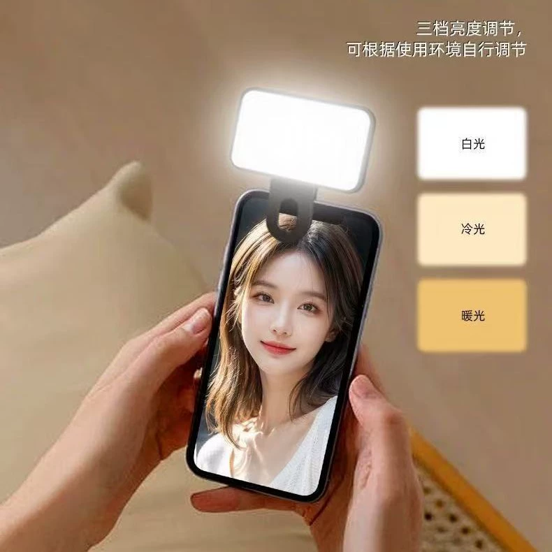 Свет для подсветки LED с зажимом для телефона, портативный карманный, регулируемый угол и высокая яркость