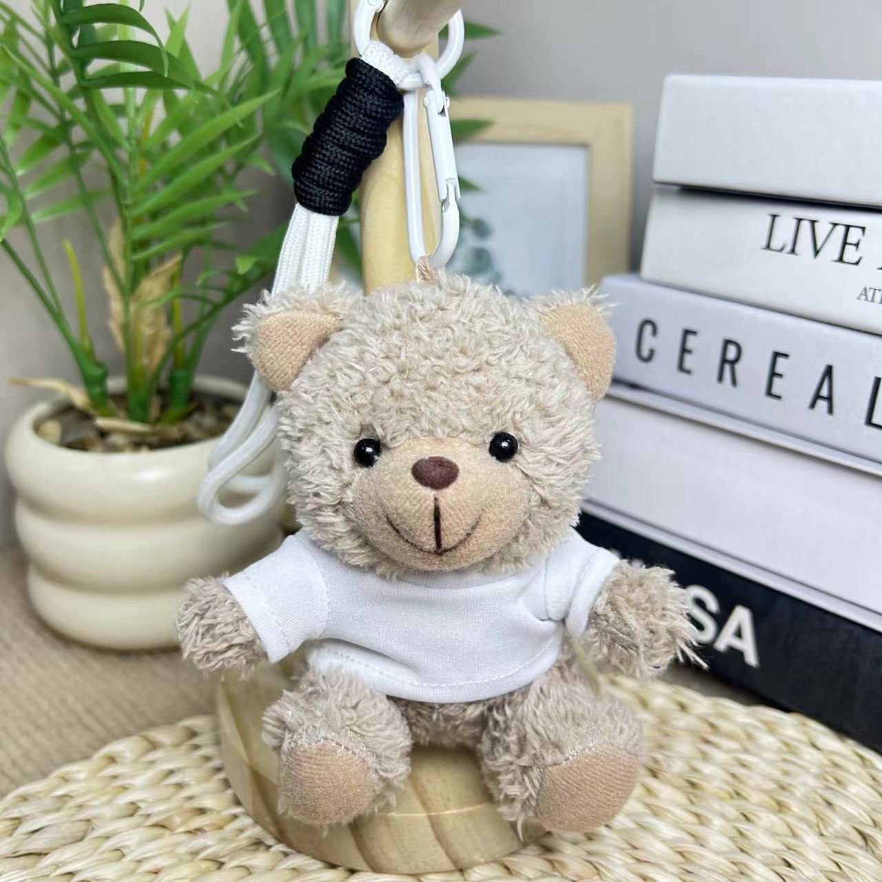 Colgante camiseta Teddy Bear muñeca Teddy Bear muñeca juguetes de peluche temporada de graduación logotipo corporativo regalo muñeca tela