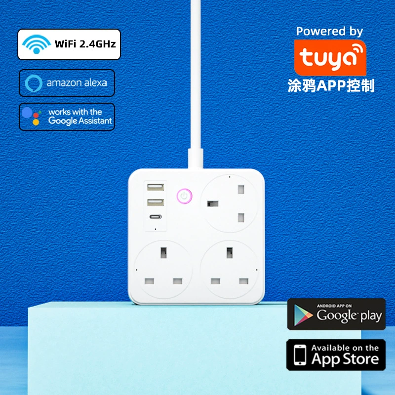 Cross-border American standard plug strips, selected sockets, British standard European standard plug strips, WIFI smart multi-hole plugs, leakage protection USB