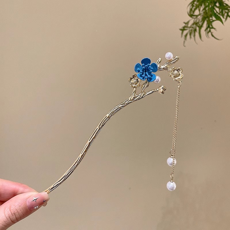 El estilo de alta sensación de miniatura caballo falda clip de cabello nuevo estilo chino tocado antiguo clip de cabello estilo nacional clip de cabello paso de cabello para mujeres image 137