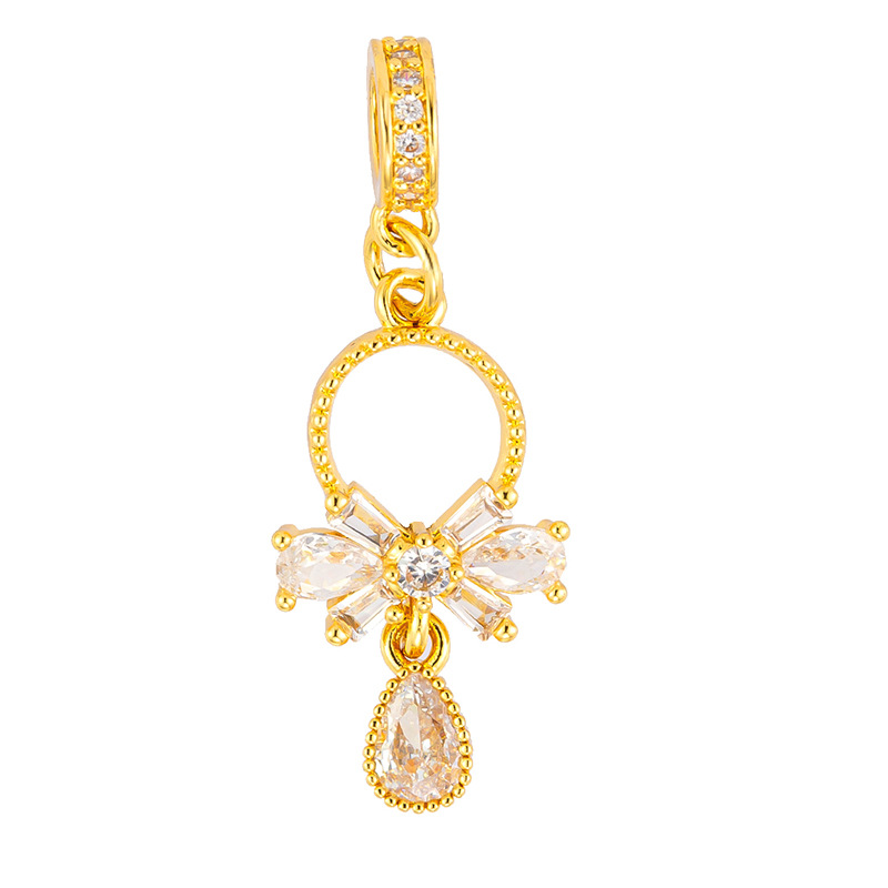 Douyin Venta caliente Colgante de microincrustaciones de cobre chapado al por mayor Cientos de colgantes de cobre opcionales a su gusto, fábrica de origen al por mayor sin cadena