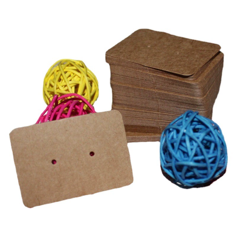 Крафт-Бумага серьги карты небольшой размер старинные ювелирные аксессуары оптом серьги Time Gem ювелирные изделия дисплей карты