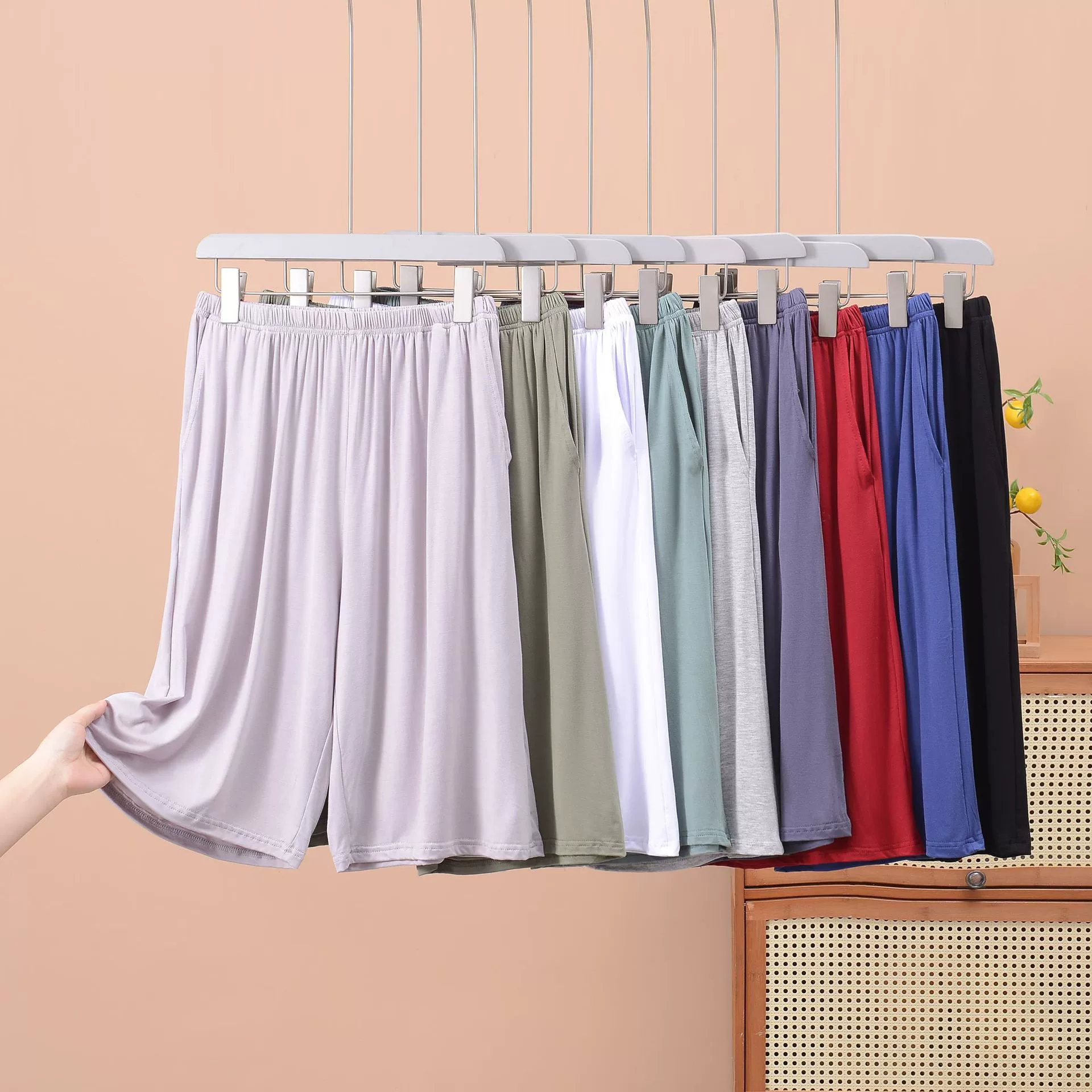 Толстые плюс модальные шорты для мужчин летом