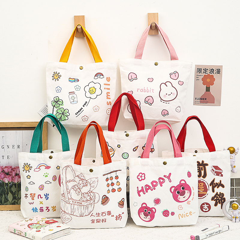 Companion Canvas Portable Canvas Gift Birthday Small Children's Canvas Bag Kindergarten Companion Canvas Portable Canvas Gift Birthday Small Children's Canvas Bag Kindergarten