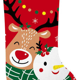 圣诞节新款可爱卡通圣诞袜礼物可发图片制作