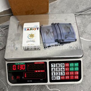 Cross-Border New Hot Product the Transparent Tarot Transparent Tarot Card Boxed Game Props