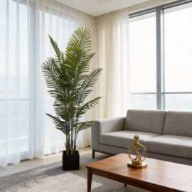 仿真绿植盆栽花卉假葵树散尾葵芭蕉树仿生商业级抗UV背景墙绿植