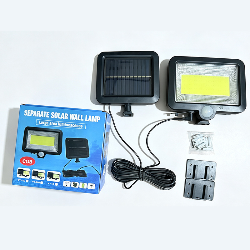 Lámpara solar de pared con sensor de movimiento (alta luminosidad)