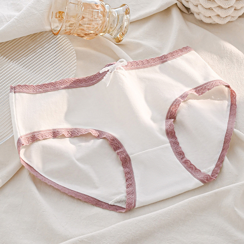 CS057 # calzoncillos de mujer japonesa impresa dulce triángulo calzoncillos de cintura transpirables de tamaño grande calzoncillos de estudiante de niñas