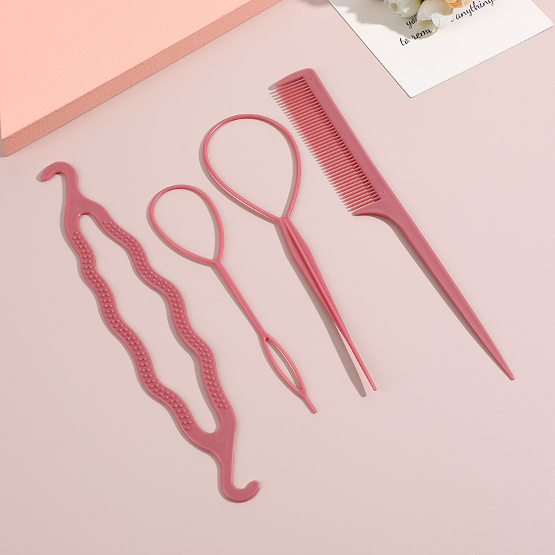 Hair Styling Set with Invisible Disc, 4-Piece Hair Styler Set, Ball, Centipede, Braided Hair Styling Pin, Wholesale