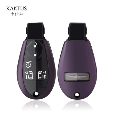 big cut car key case – Car key bag - purple-black