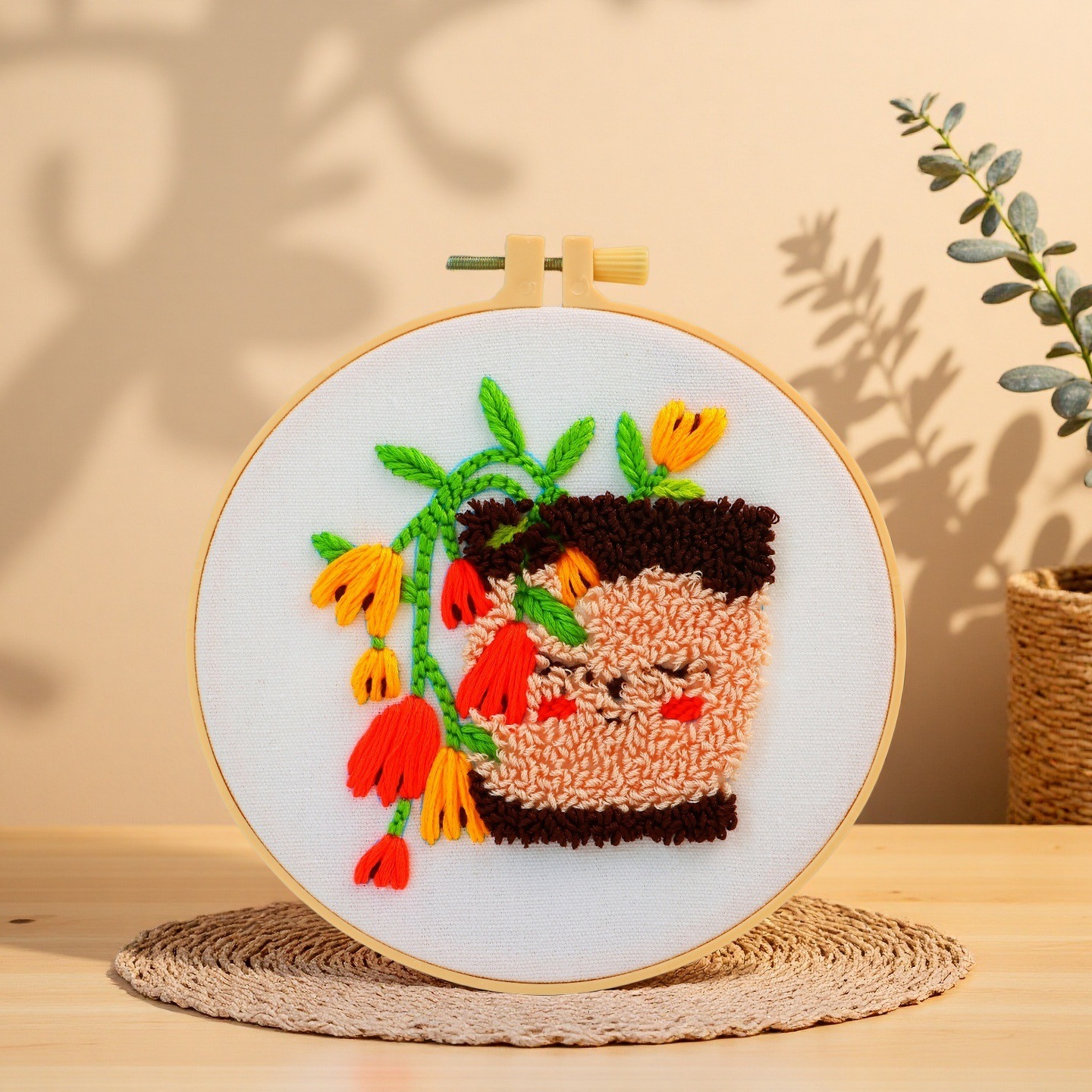 Nuevo paquete de material DIY completo de flores hechas a mano serie de bordado de animales