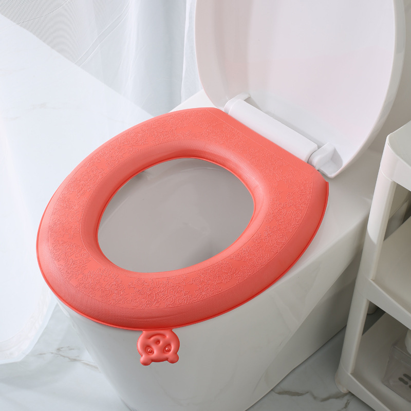 EVA防水トイレマット、四季通用トイレシート、粘着式家庭用トイレシートカバー、防水厚手|undefined