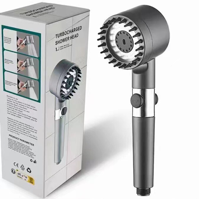 Wearing spray supercharged shower nozzle Internet celebrity Super pressure home Bath filter rain shower Master Lotus