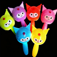 闪光叫叫哨子球动物乐园挤压球地推夜市摆摊儿童发光玩具厂家批发