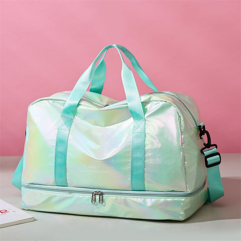 Nueva bolsa deportiva de gran capacidad de Pearl Light, bolsa de viaje de moda ocio, bolsa de yoga de separación seca y húmeda image 1