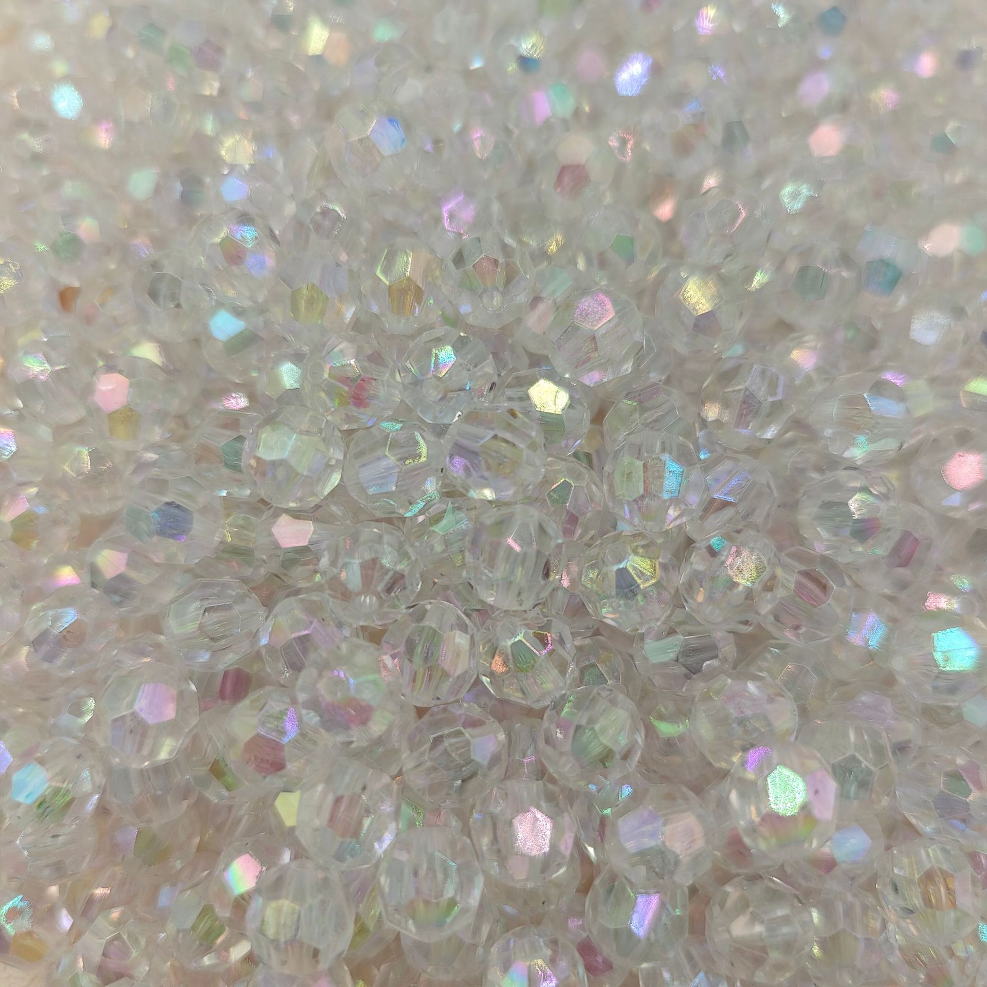 幻彩36面角珠diy手作りアクセサリー直孔散珠ブレスレットアクセサリー生放送ネットレッド